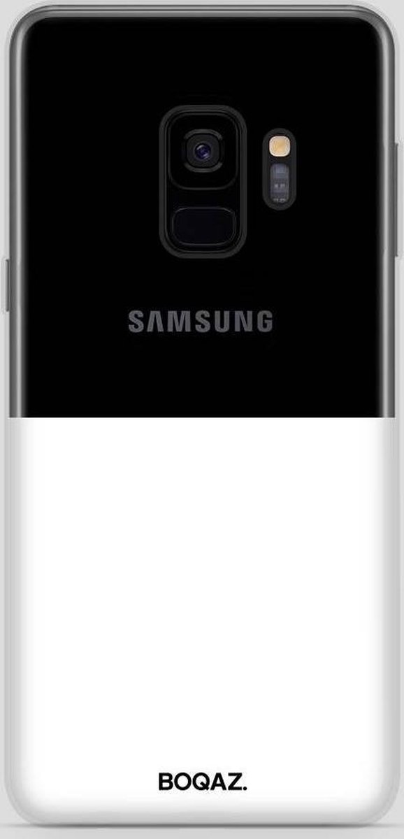 BOQAZ. Samsung Galaxy S9 hoesje - hoesje half wit