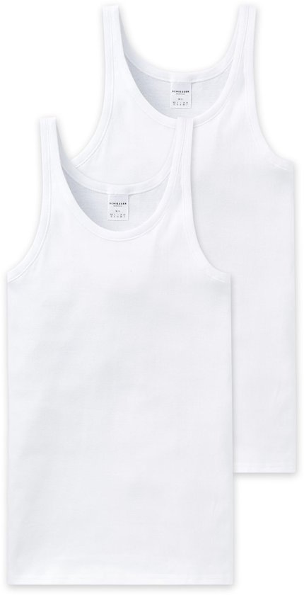 Maillot de corps Schieser Cotton Essentials pour homme - Blanc - Taille XL