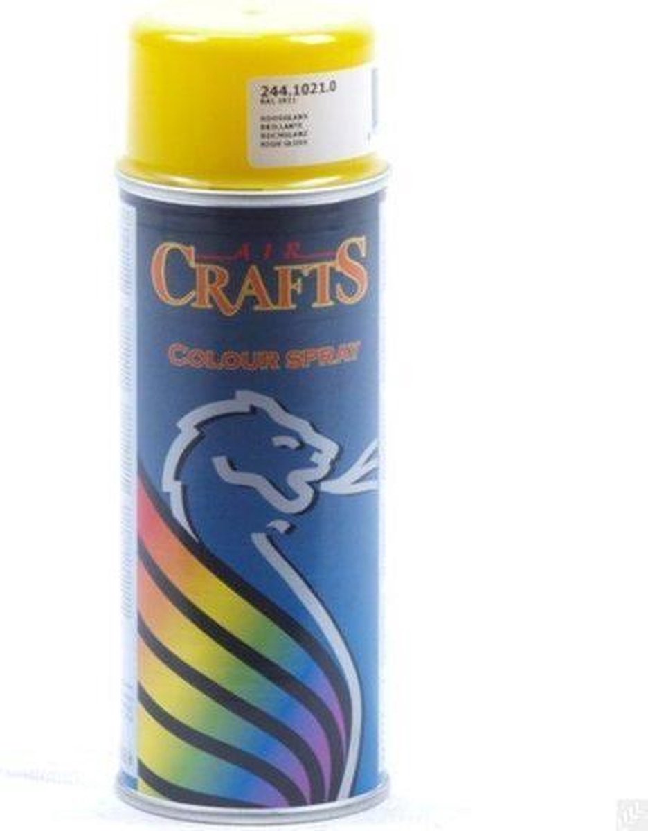 Toolwelle Spuitverf AC, geel ral 1021hg 400 ML.