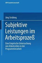 Subjektive Leistungen im Arbeitsprozess