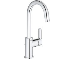 GROHE BauEdge wastafelkraan L-size - Hoge draaibare uitloop - Met waste - chroom