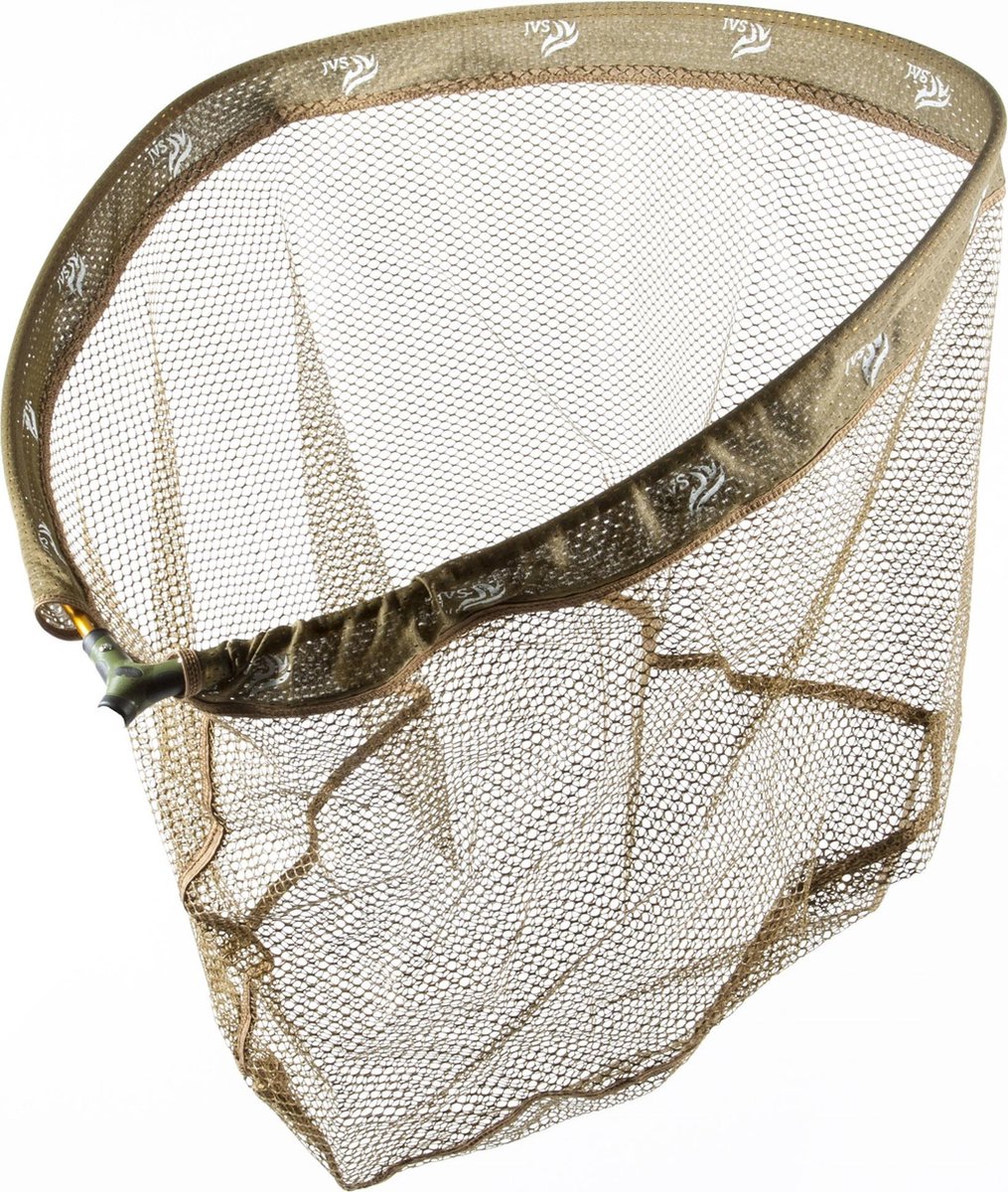 JVS Rubber Landing Net - Groen - Schepnet - 67x55cm- Pannet