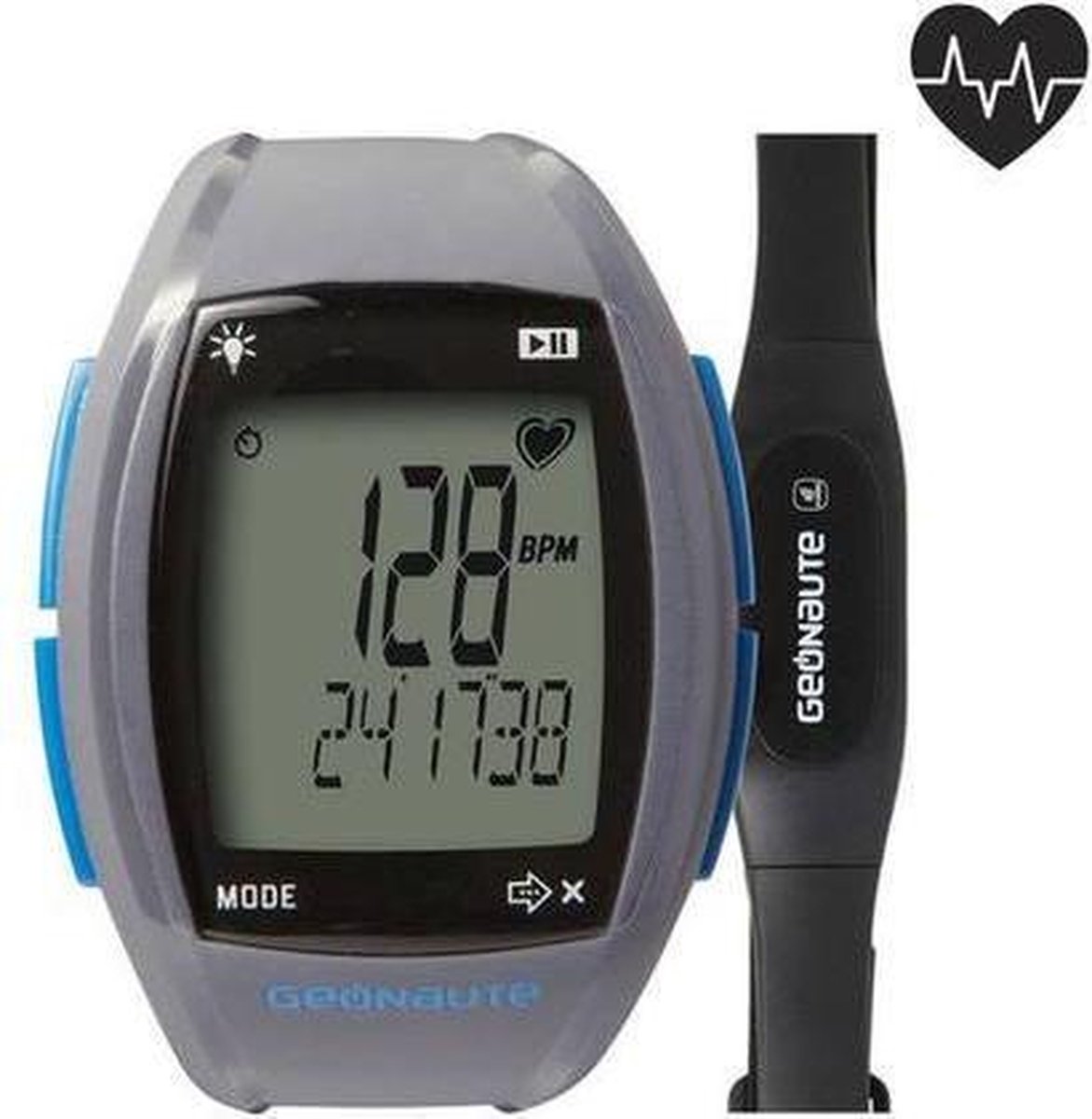 CYCPLUS Hartslagmeter, Bluetooth 5.1 Ant HR Monitor met led-indicator van de HR-zone, IP67 waterdicht, voor hardlopen, fietsen, gymnastiek en andere sporten