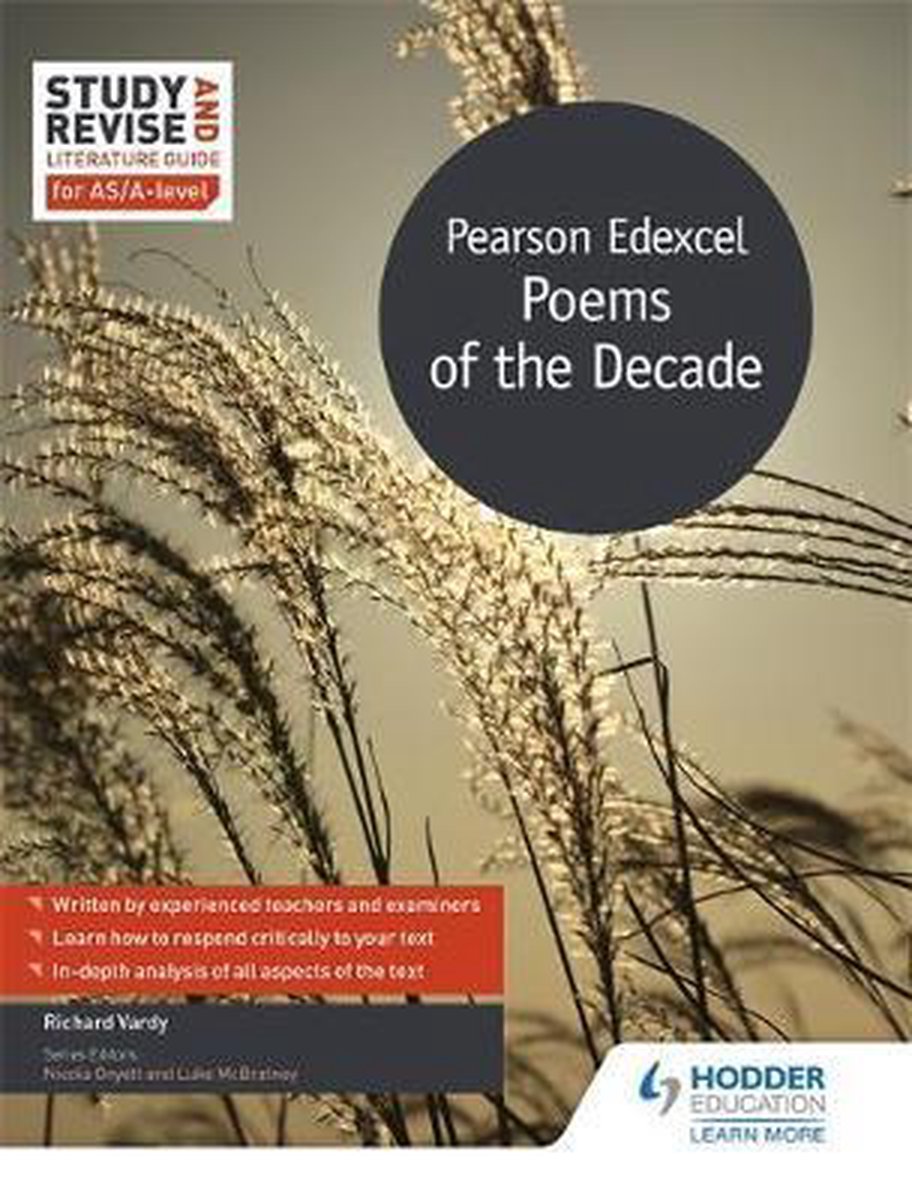 Study and Revise Literature Guide for AS/A-level: Pearson Edexcel Poems of the Decade - Richard Vardy
