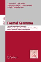 Lecture Notes in Computer Science 9804 - Formal Grammar