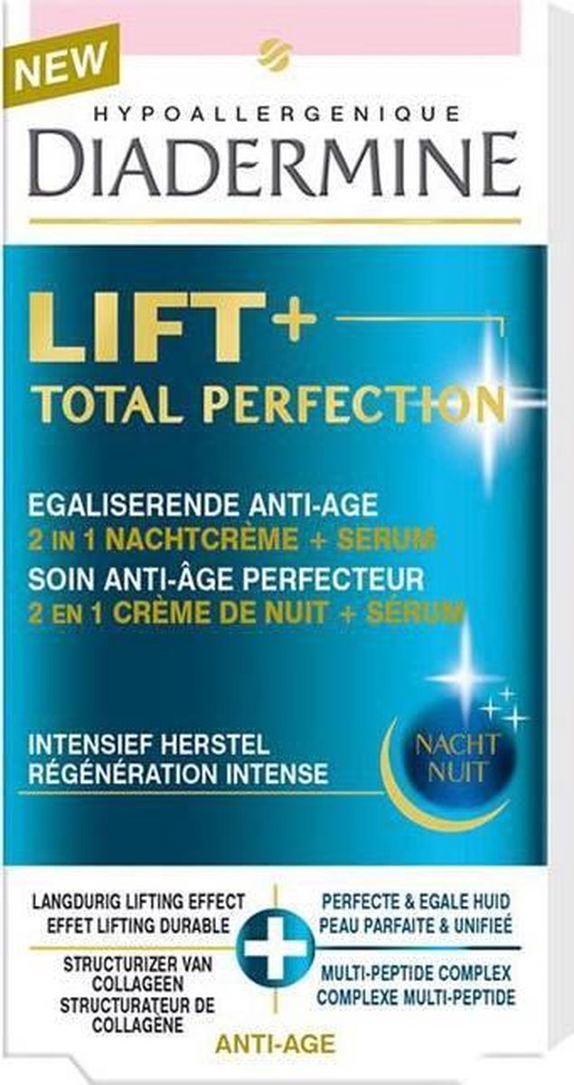 Diadermine Lift+ Total Perfection Nightcream+Serum - 1 stuk