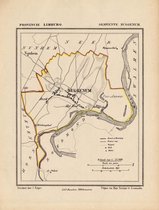 Historische kaart, plattegrond van gemeente Buggenum in Limburg uit 1867 door Kuyper van Kaartcadeau.com