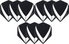 Afbeelding van het spelletje Dragon darts 3 sets (9 stuks) Super Sterke - Wit/Clear - Vista-X - flights - darts flights