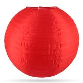 Lampion nylon rood 35 cm | 8 stuks