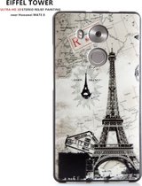Design 3D Softcase Hoesje - Huawei MATE 8 - Eiffel Tower