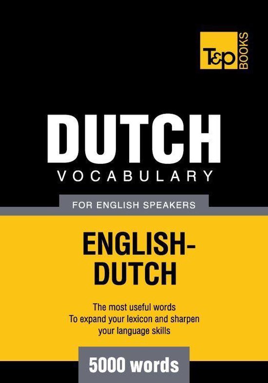 T&P English-Dutch Vocabulary 5000 Words - cover