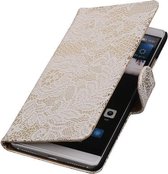 Wit Lace Booktype Huawei Mate S Wallet Cover Cover