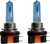 AutoStyle SuperWhite Blauw H15 15-55W/12V/4200K Halogeen Lampen, set à 2 stuks