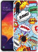 Galaxy A50 Hoesje Comic - Designed by Cazy