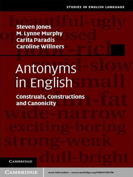 Studies in English Language - Antonyms in English - cover