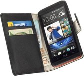 HC Bookcase Zwart Flip case Wallet Telefoonhoesje HTC Desire 501