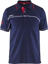 Blåkläder 3327-1050 Branded Poloshirt Marineblauw/Rood maat L