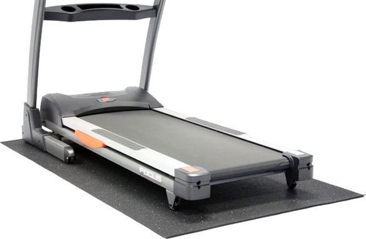 bol.com | Balance Fitness - Beschermmat/Vloermat - 200 cm x 90 cm x 0,4 cm  - Zwart