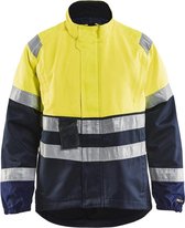 Blåkläder 4905-1900 Jack Ongevoerd High Vis Geel/Marineblauw maat XXL