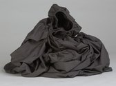 Yumeko hoeslaken katoen perkal dark grey - 140x200 cm