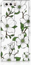 Huawei P10 Plus Standcase Hoesje Design Dogwood Flowers