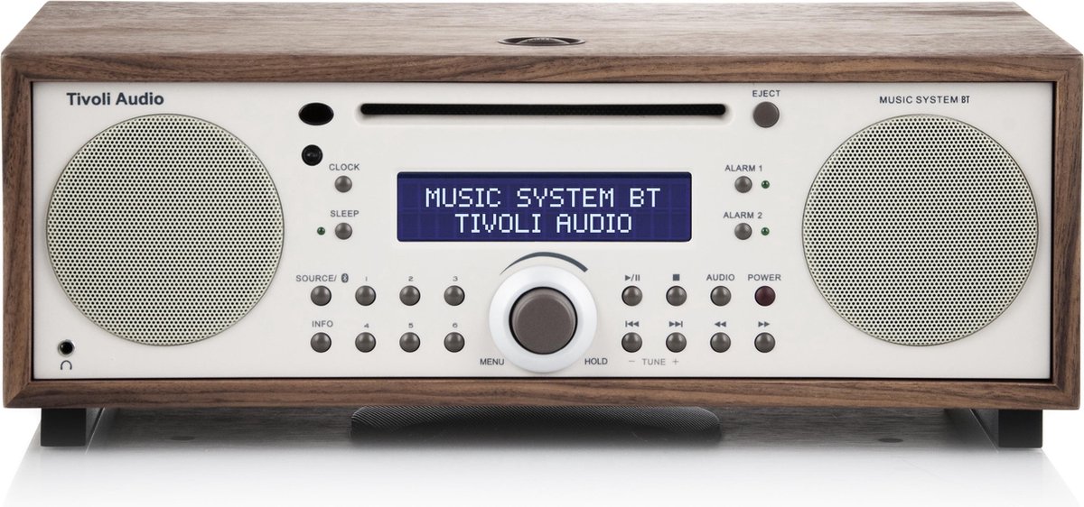 Tivoli Audio - Music System BT - Alles-in-een-Hifi-systeem - Beige/Walnoot