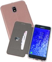 Slim Folio Case - Book Case Telefoonhoesje - Folio Flip Hoesje - Geschikt voor Samsung Galaxy J7 2018 - Roze
