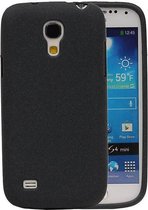 Sand Look TPU Backcover Case Hoesje voor Galaxy S4 mini i9190 Zwart
