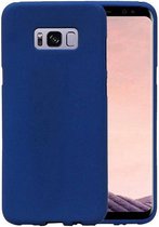 Sand Look TPU Hoesje voor Galaxy S8 + Plus Blauw