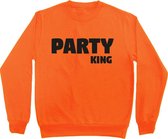 Oranje sweater Koningsdag | Party King | Maat S