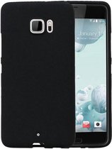 Sand Look TPU Backcover Case Hoesjes voor HTC U Ultra Zwart