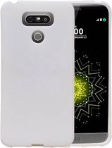 Sand Look TPU Backcover Case Hoesje voor LG G6 Wit