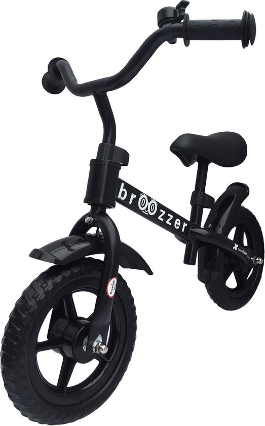 Broozzer Easy Rider Metaal 10 inch Zwart – Loopfiets (Black-edition 2019) - Broozzer
