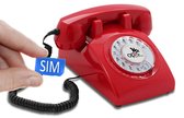 Opis Technology 60s Retro Vaste Telefoon  Met SIM - Met Draaischijf