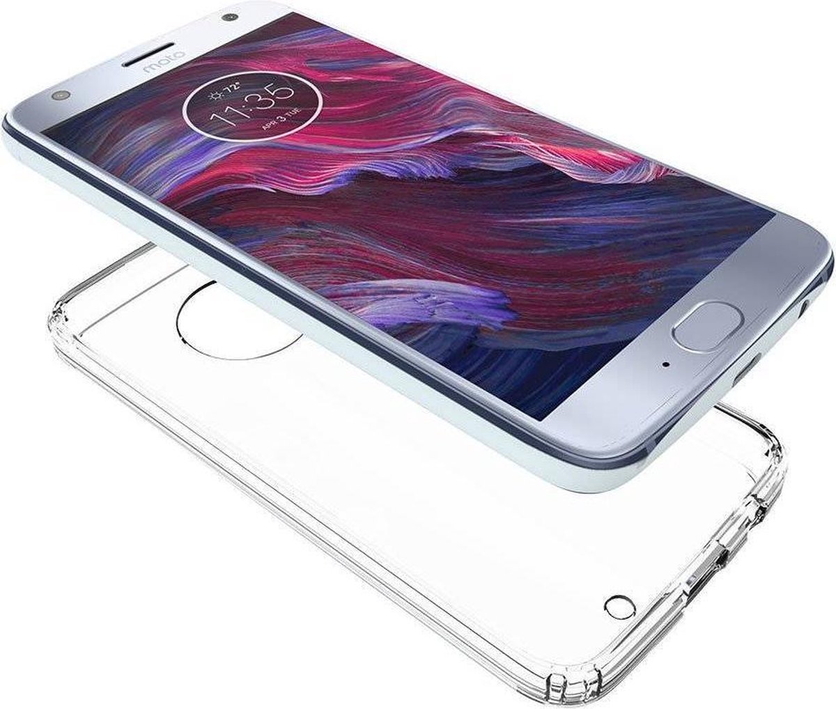 Transparant TPU Siliconen Backcover Case Hoesje voor Motorola Moto X4