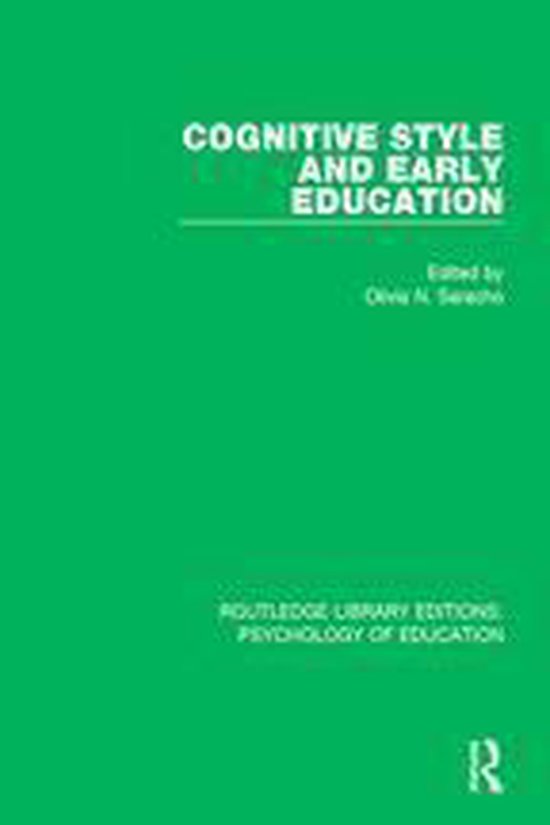 Routledge Library Editions: Psychology of Education - Cognit ... - cover