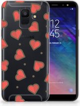 Geschikt voor Samsung Galaxy A6 (2018) TPU Hoesje Design Hearts