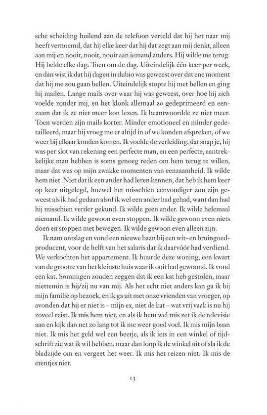Tekstpagina uit een boek met een brief, beginnend met 'scheiding huilend'.