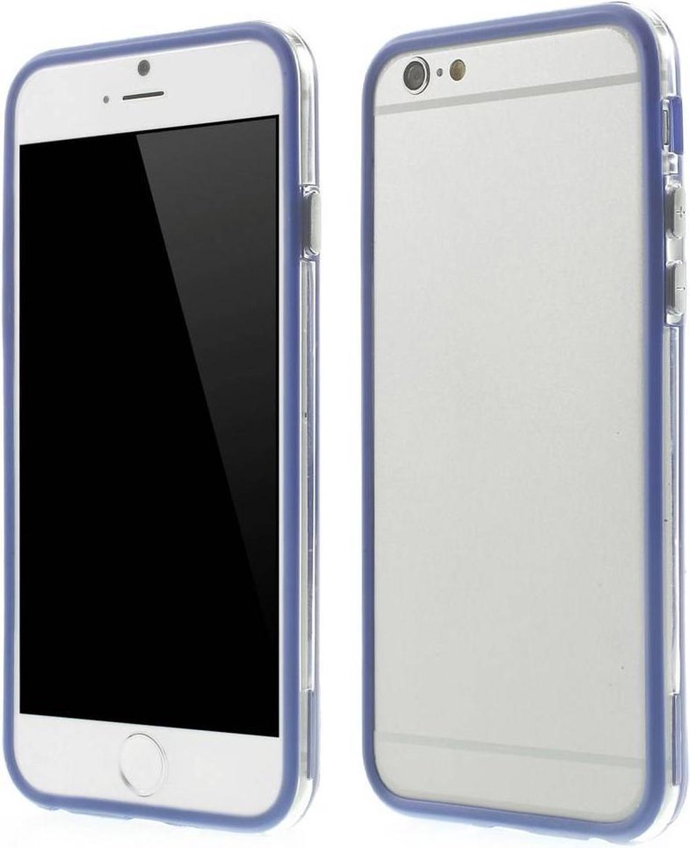 TPU Combo Bumper iPhone 6(s) - Blauw