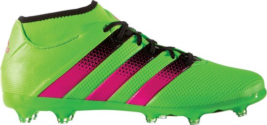 adidas ACE 16.2 FG/AG Voetbalschoenen - Maat 42 2/3 - Mannen -  groen/roze/zwart | bol.com