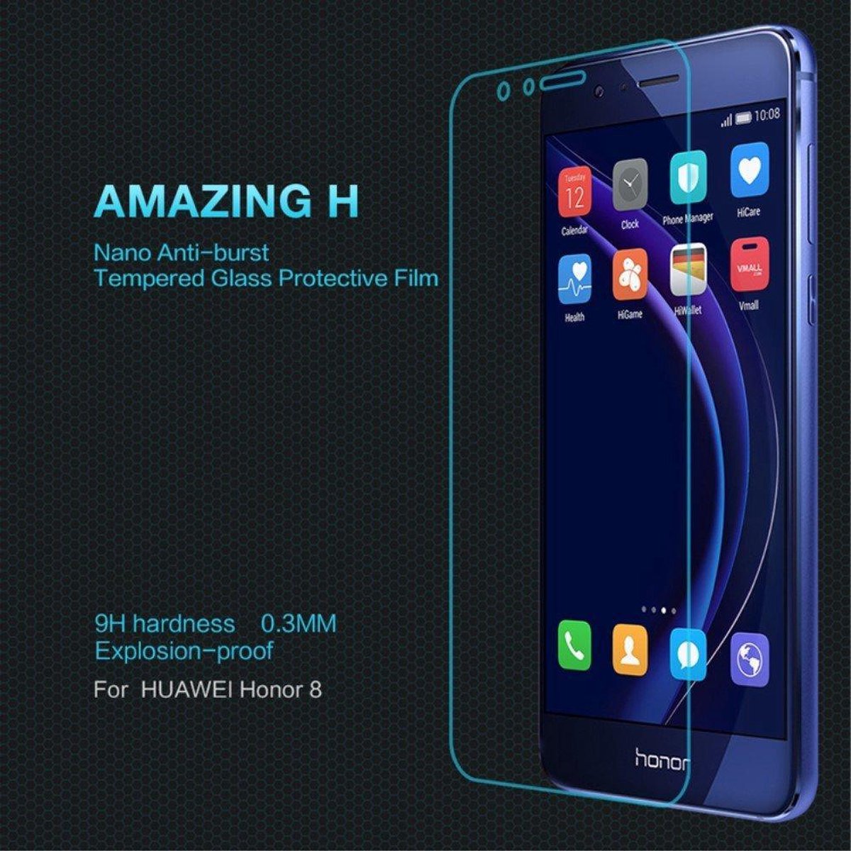 Nillkin - Honor 8 Glazen Screenprotector - Gehard Glas Transparant
