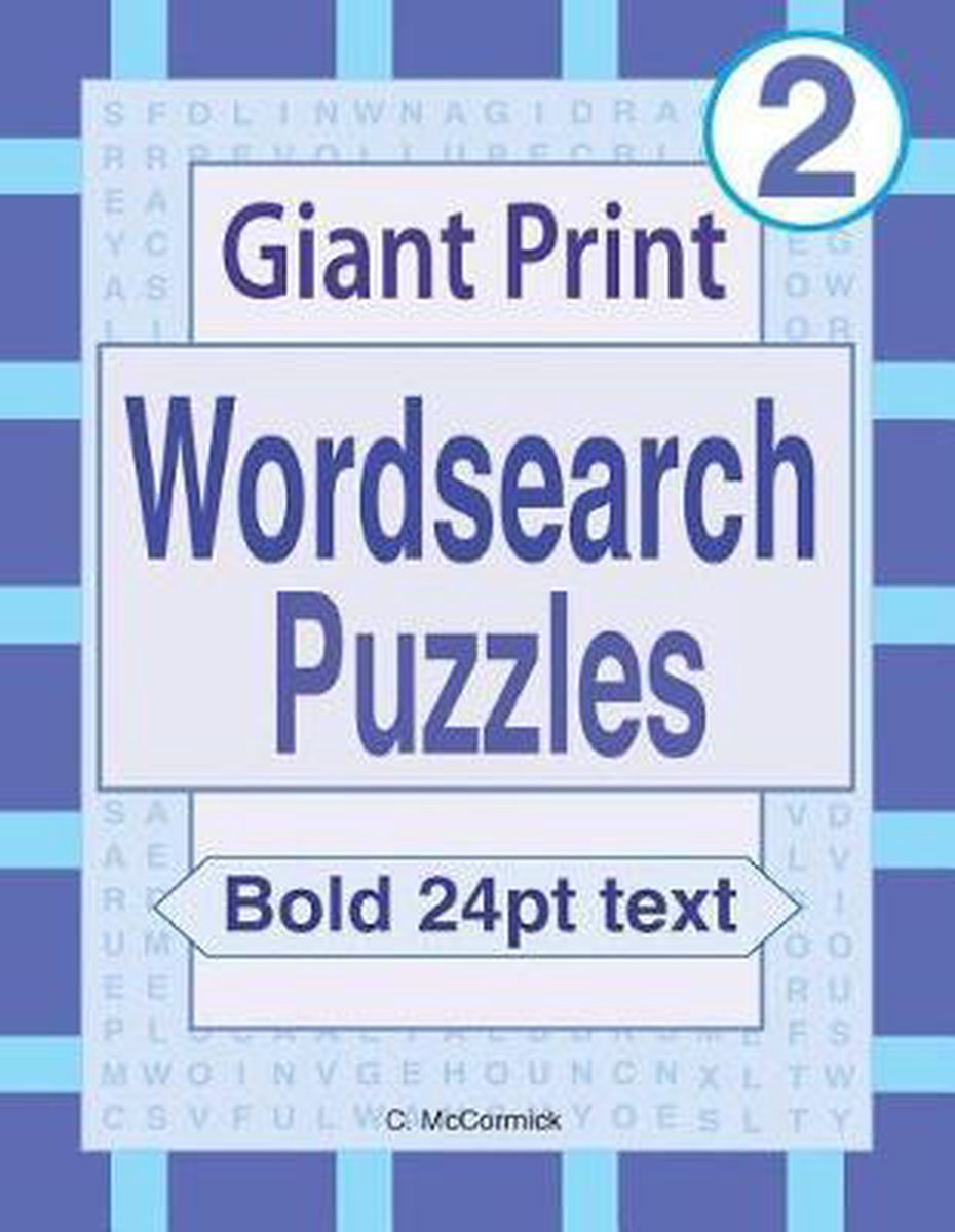 Giant Print Wordsearch Puzzles Volume 2