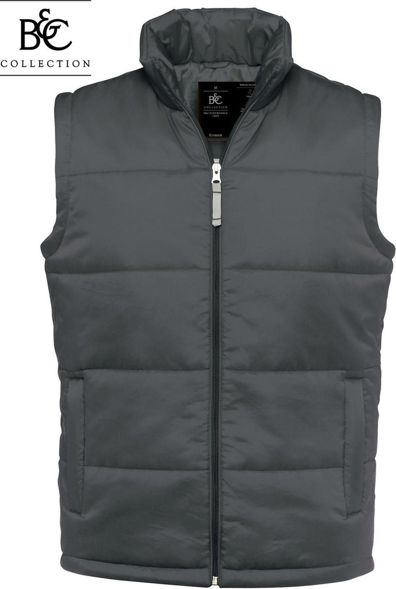 B&C Collection Heren Bodywarmer Maat XL Kleur Donker Grijs