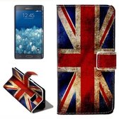 Samsung Galaxy Note 5 Edge - Flip hoes cover case - PU leder - PC - UK Vlag