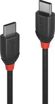 LINDY USB-kabel USB 3.2 Gen2x2 USB-C stekker, USB-C stekker 0.50 m Zwart Stekker past op beide manieren 36905