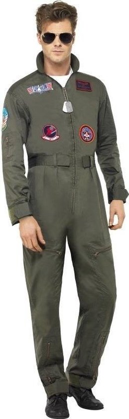 Luxe straaljager Top Gun piloten jumpsuit / kostuum voor heren