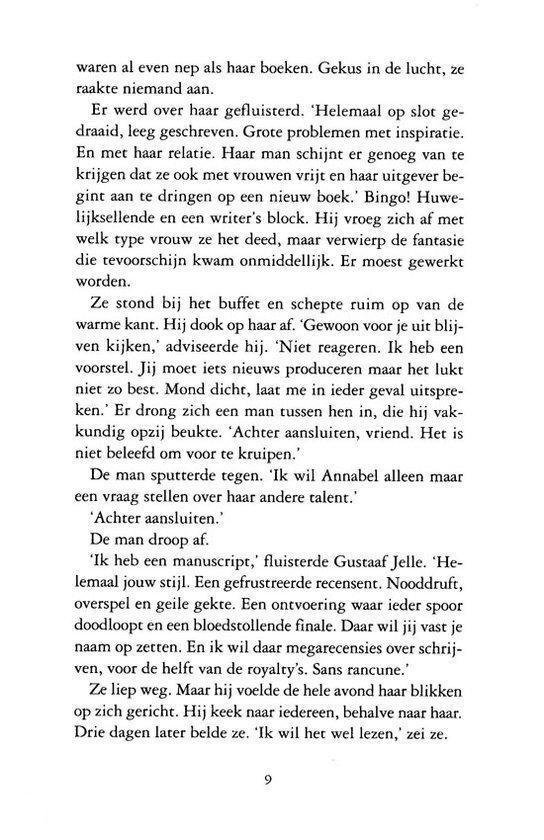 Pagina 9 van 'Uitglijder' door Loes den Hollander.
