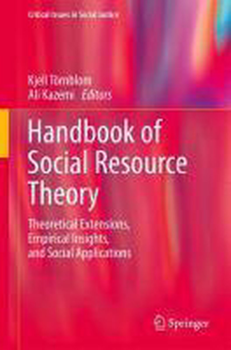 Handbook of Social Resource Theory, Kjell Tornblom