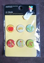 Maginisce Teacher's pet collection 6 Epoxy Brads