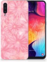 Protection Téléphone pour Samsung Galaxy A50 Coque Fleurs De Printemps